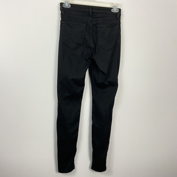 AllSaints Miller Black Coated Skinny Jeans Womens Size 26 - Picture 3 of 7
